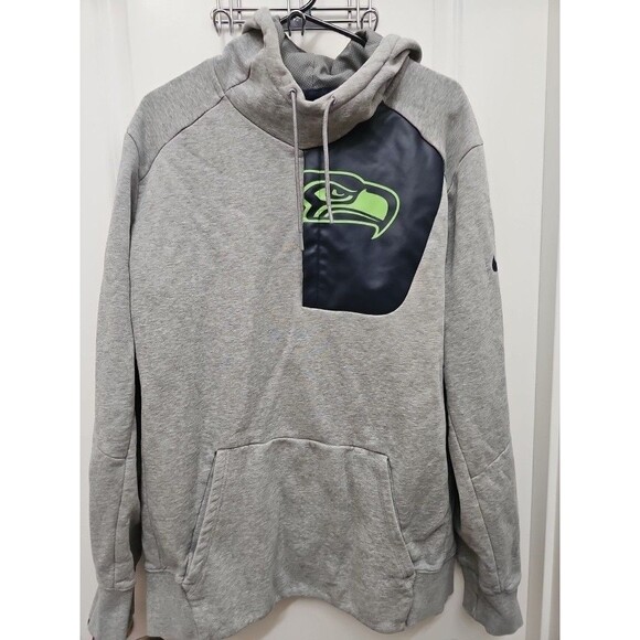 Nike Other - Nike Men's XL Seattle Seahawks NFL Logo Hoodie Cotton Pullover Sweatshirt Gray